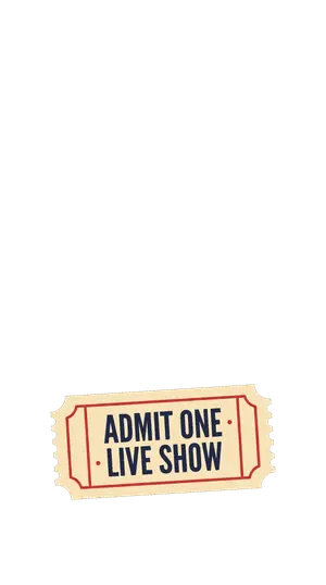 Live Music · Ticket Stub frame