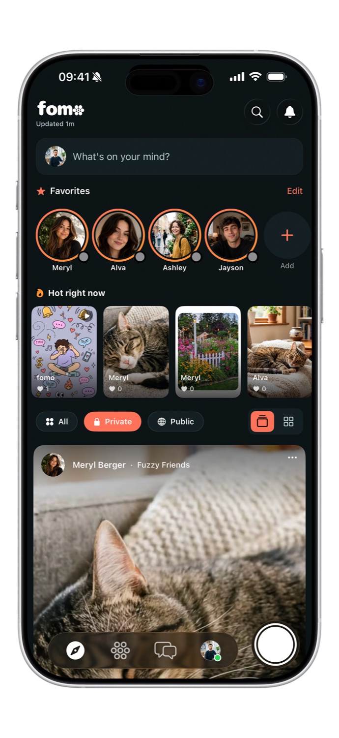 fomo Explore feed